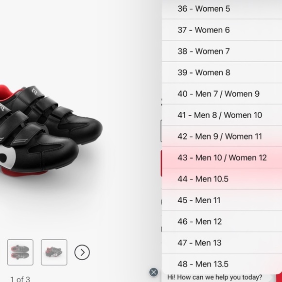 Peloton Cycling Bike Shoes with Cleats Bike  Woman's Size 8 Men’s 6 Red Black - Picture 5 of 14